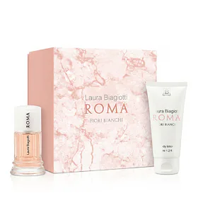 Laura Biagiotti Roma Fiori Bianchi Dárková kazeta toaletní voda 25 ml + tělové mléko 50 ml