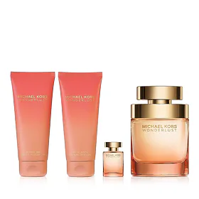 Michael Kors Wonderlust Dárková kazeta parfémovaná voda 100 ml + parfémovaná voda 4 ml + sprchový ge