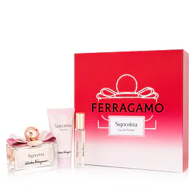 Ferragamo Signorina Dárková kazeta parfémovaná voda 100 ml + tělové mléko 50 ml + parfémovaná voda 1