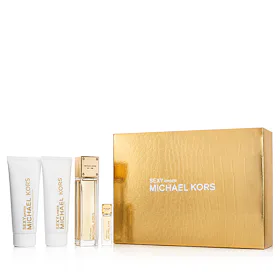 Michael Kors Sexy Amber sada pro ženy Parfémovaná voda 100 ml + Parfémová voda miniatura 5 ml + Sprc